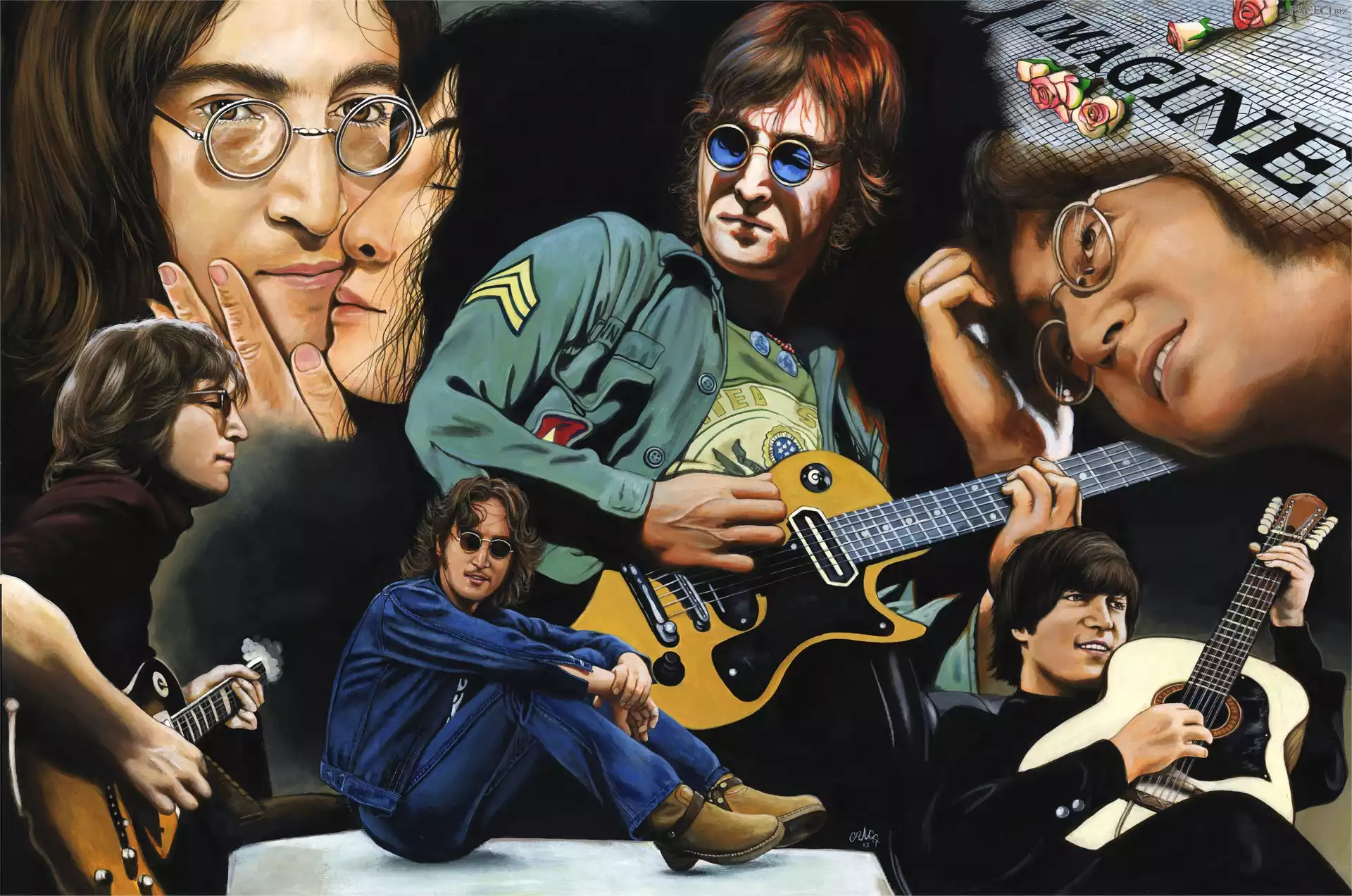 Paintography, John Lennon, Gitara